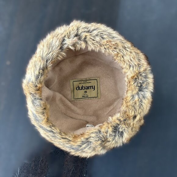 Dubarry of Ireland Women's Faux Fur Pill Box Hat Brown Size Small - Picture 8 of 11